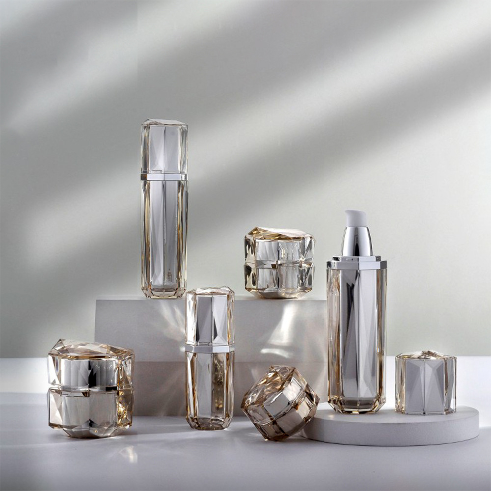 Luxury Skincare Packaging - Empty Refillable Bottles 30/50/100ml Pearl White