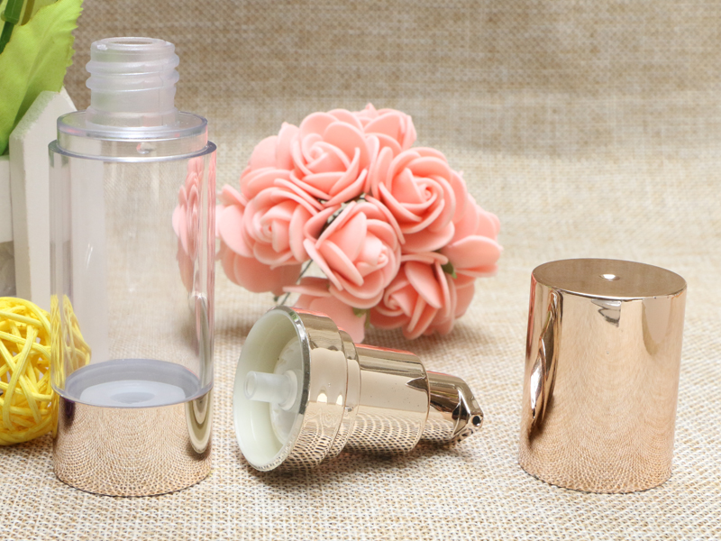 Airless Pump Bottle Light Gold - Luxury Skincare Packaging ulasan dan harga