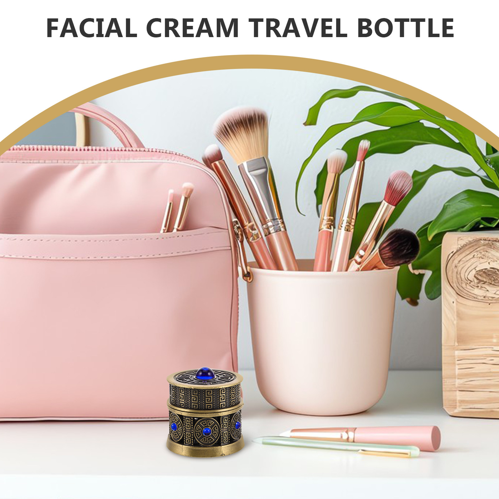 Sturdy Refillable Cream Jar Me - Luxury Skincare Jars ulasan dan harga
