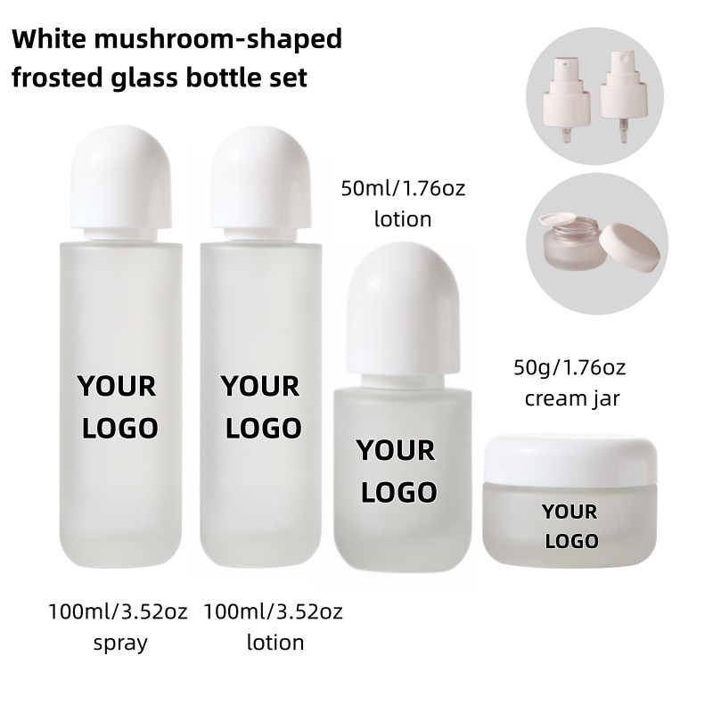 【Logo Custom】1Pcs Frosted Glas - Luxury Skincare Packaging ulasan dan harga
