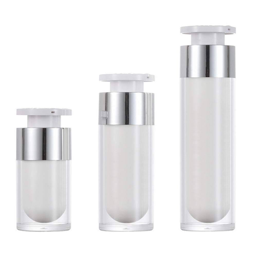 15/30/50ml Pearl White Acrylic - Luxury Skincare Packaging ulasan dan harga