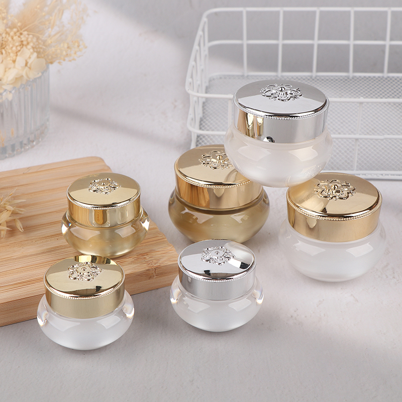 Acrylic Empty Travel Cream Jar - Luxury Skincare Packaging ulasan dan harga