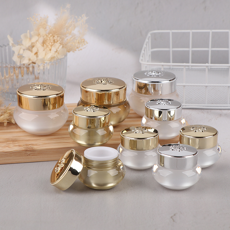 Acrylic Empty Travel Cream Jar - Luxury Skincare Packaging ulasan dan harga