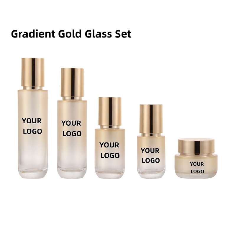 【Logo Custom】1Pcs Gradual Gold - Luxury Skincare Packaging ulasan dan harga