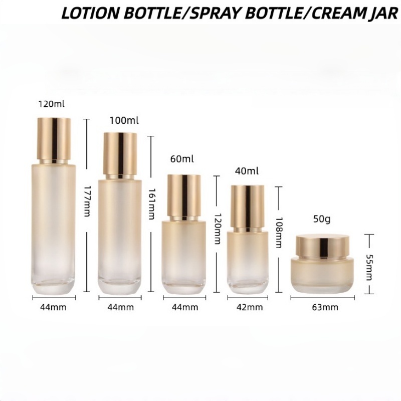 【Logo Custom】1Pcs Gradual Gold - Luxury Skincare Packaging ulasan dan harga