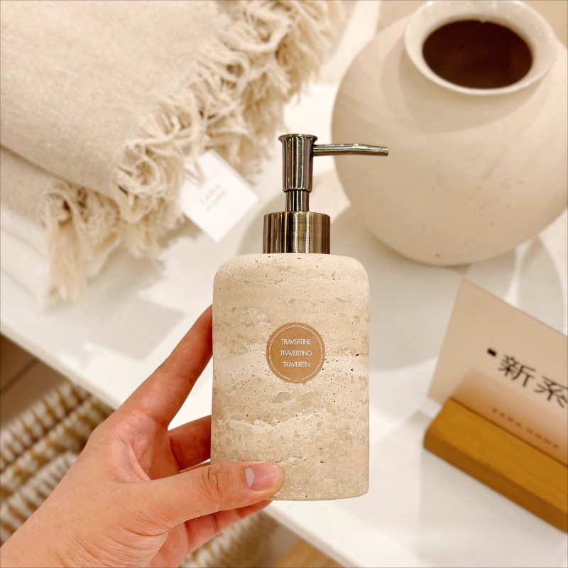 Natural Stone Lotion Dispenser - Luxury Skincare Jars ulasan dan harga