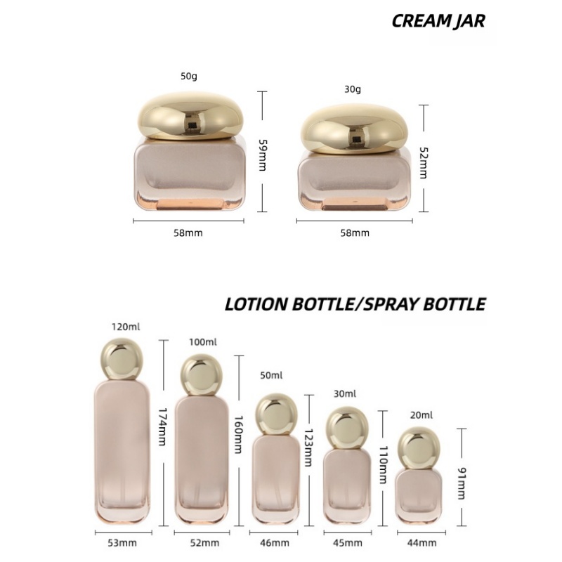 【Logo Custom】1Pcs Gradient Ora - Luxury Skincare Jars ulasan dan harga