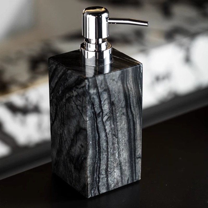 Natural Marble Soap Dispenser  - Luxury Skincare Jars ulasan dan harga